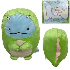 San-x Sumikko Gurashi Plush Tokage Dino 16” Blue Green Soft 2021 NWT